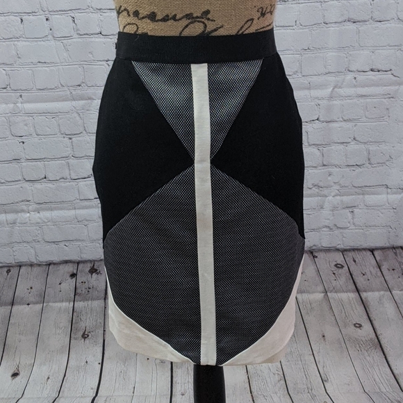 Ann Taylor Colorblock Pencil Skirt 8p - Picture 3 of 5